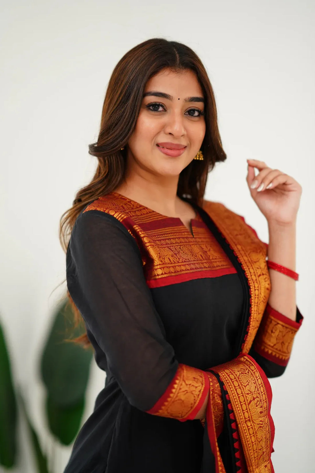 Tnisha Black Silk Salwar Suits